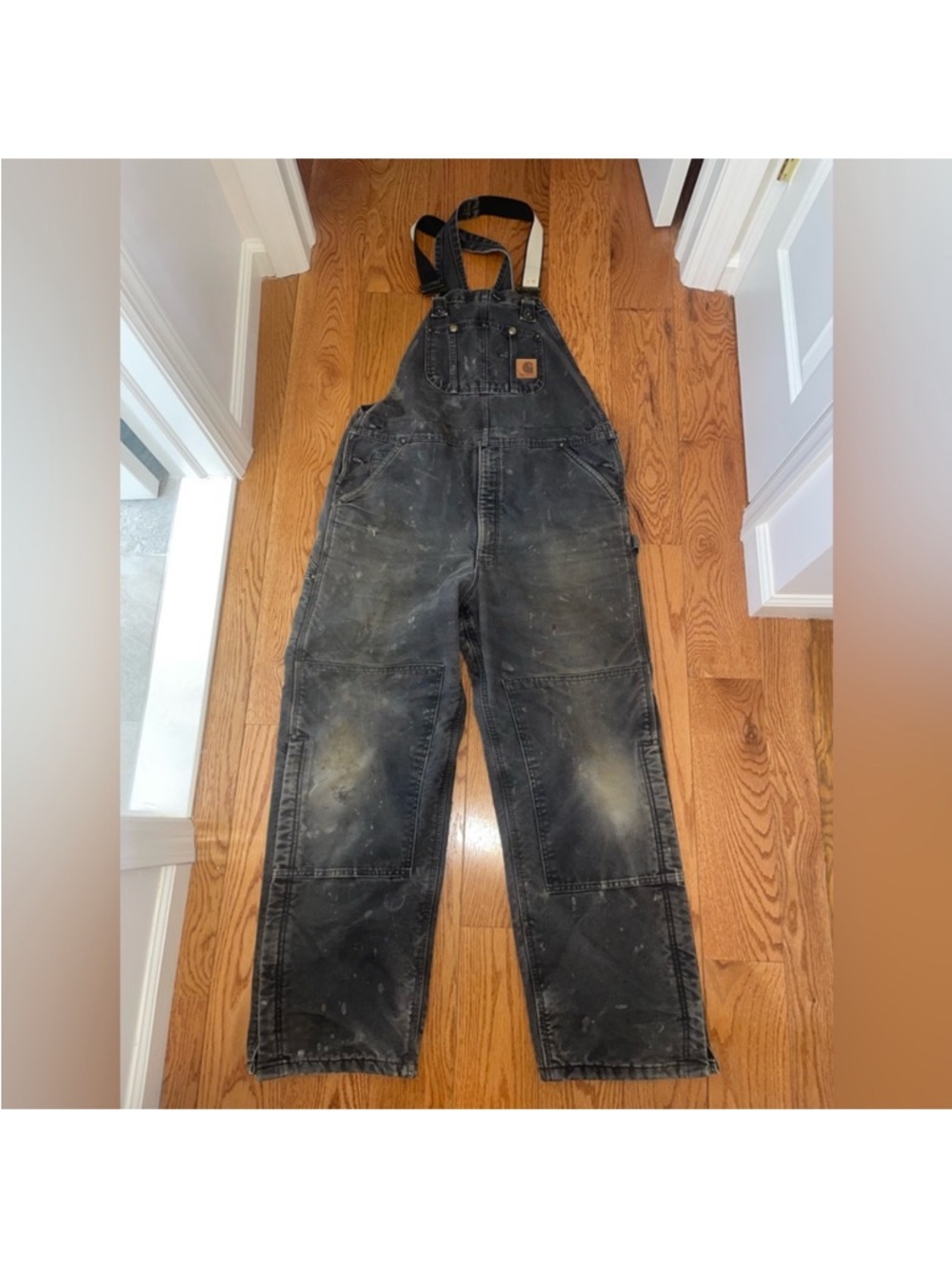 Carhartt Men's Black Relaxed Fit Painter's Overalls